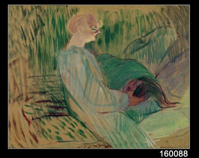 The Divan, Rolande by Henri de Toulouse Lautrec